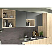 CUCINE Küchenrückwand Fixmaß (Schwarz/Onyx anthrazit, 410 x 64 cm, Stärke: 9,2 mm) | BAUHAUS