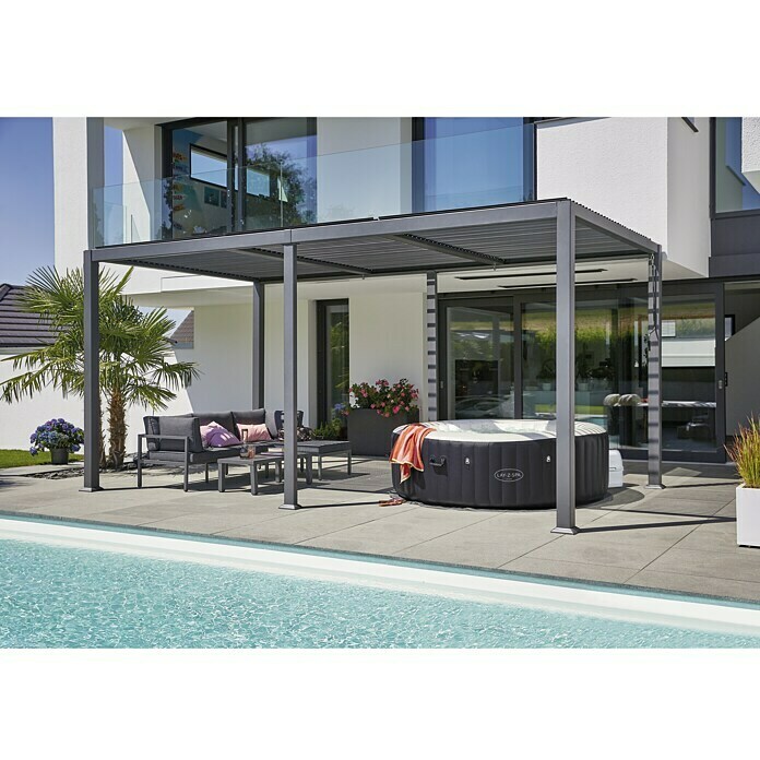 Bestway Lay-Z-Spa Mobil-Whirlpool Miami Air-Jet (Ø x H: 180 x 66 cm, Schwarz, 669 l) | BAUHAUS