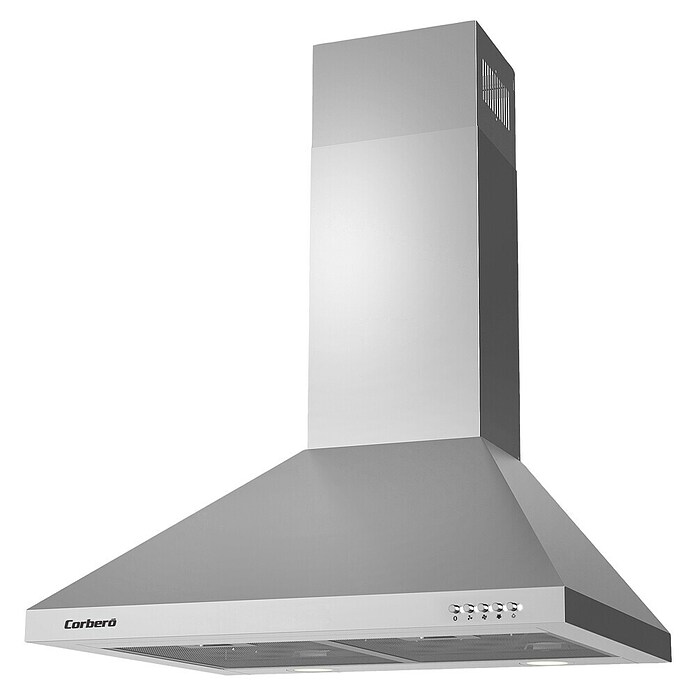 Corberó Campana de pared KURAMATHI660X (Ancho: 60 cm, Máx. Potencia del ventilador en modo extracción: 621,71 m³/h, Inox) | BAUHAUS