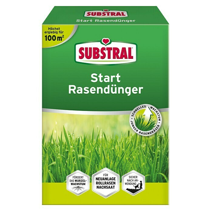 Substral Rasendünger Start (2 kg, Inhalt ausreichend für ca.: 100 m²)
