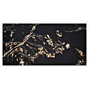 Feinsteinzeugfliese Opiart Oro (59,7 x 119,5 cm, Schwarz/Gold, Glänzend) | BAUHAUS