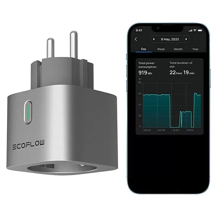 EcoFlow SteckdoseGrau