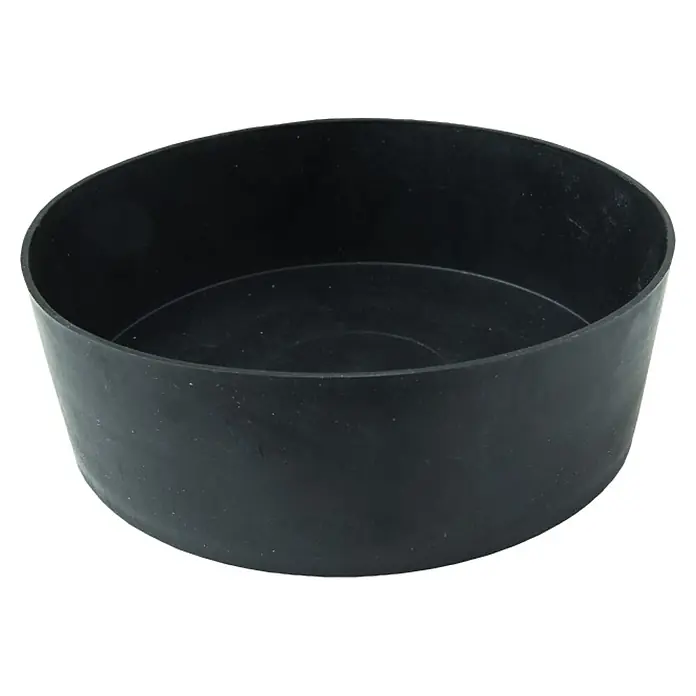 Connex Cazo para yeso - Ancho: 150 mm, PVC - Cuenco de plástico negro, ideal para plantas o como recipiente, ofrece usos versátiles y es robusto.