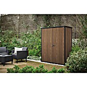 Keter Geräteschrank Signature Venetian High Store (Außenmaß inkl. Dachüberstand (B x T): 140 x 73,6 cm, Kunststoff, Braun) | BAUHAUS