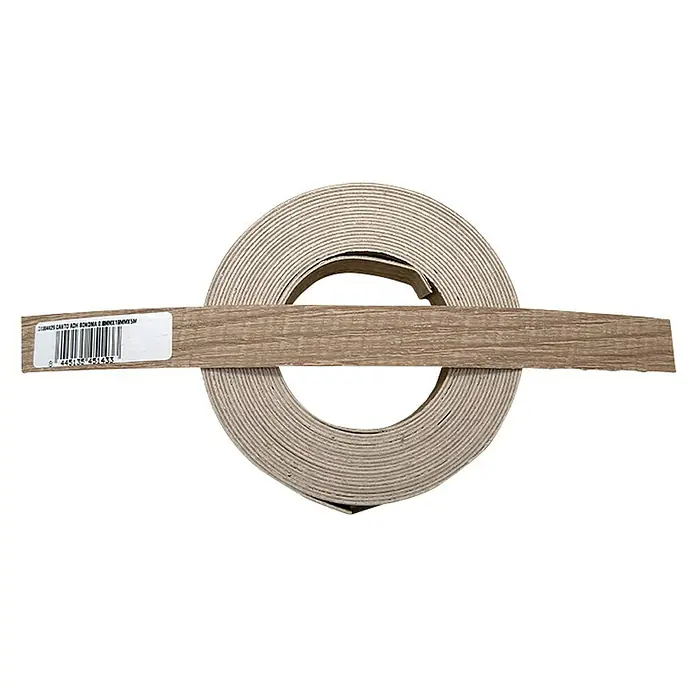 Canto de PVC autoadhesivo - Largo: 5 m, Sonoma - Rollo de cinta de cantos de madera con adhesivo. Los rollos son para bordes de muebles con una textura de madera, para facilitar su transformación.