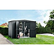 EcoStar Spremište Elegant-S Tip 3  (Vanjska širina uklj. krovni prevjes: 323,6 cm, Vanjska dubina uklj. krovni prevjes: 247,7 cm, Antracit, Dvostruka vrata) | BAUHAUS
