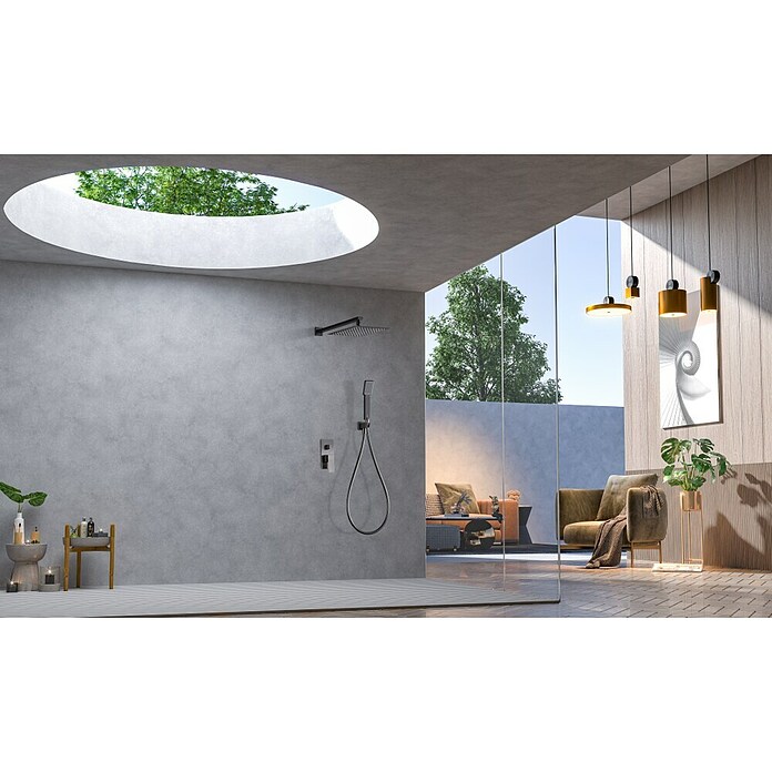 Imex Pisa Sistema de ducha empotrado (Black gun) | BAUHAUS