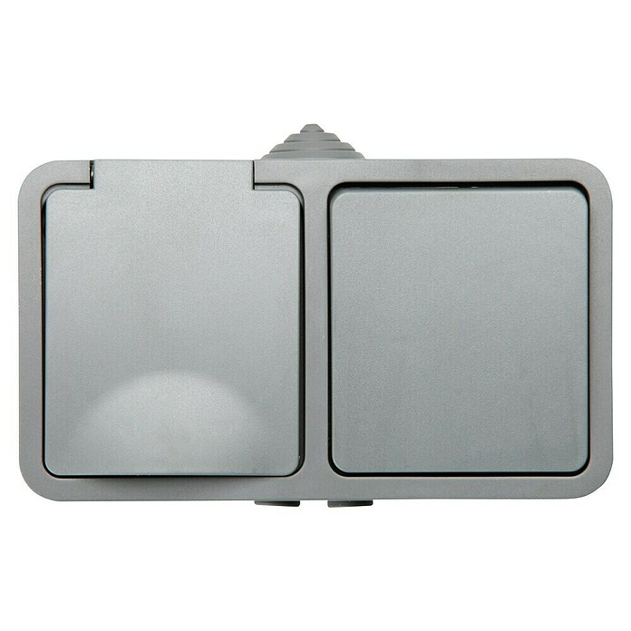 Voltomat Blueline Combinación de interruptores para estancias con humedad (x 2, Alineación: Horizontal, En pared, IP54)