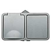 Voltomat Blueline Combinación de interruptores para estancias con humedad (x 2, Alineación: Horizontal, En pared, IP54)