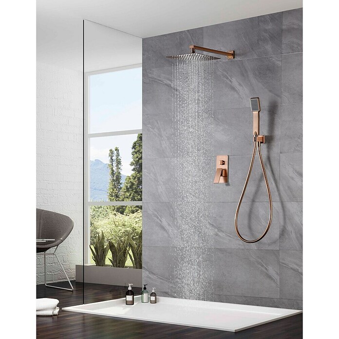 Imex Pisa Sistema de ducha empotrado (Oro rosa) | BAUHAUS