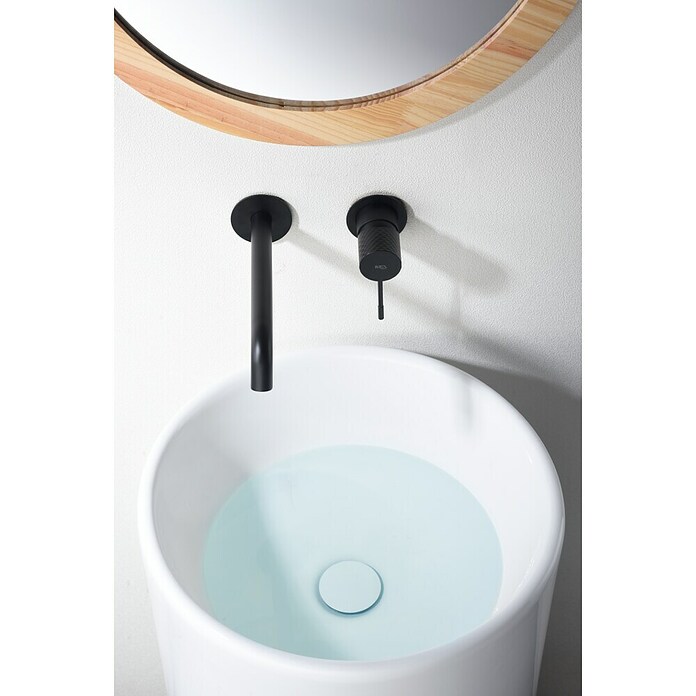 Imex Génova Grifo de lavabo empotrado (Negro) | BAUHAUS