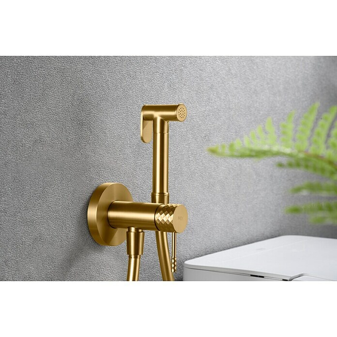 Imex Génova Ducha higiénica inodoro (Oro) | BAUHAUS