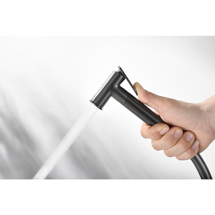 Imex Génova Ducha higiénica inodoro (Negro) | BAUHAUS