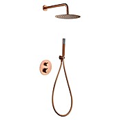Imex Génova Sistema de ducha empotrado (Cartucho del termostato, Oro rosa) | BAUHAUS