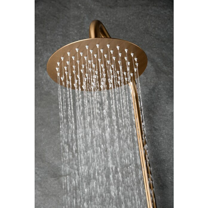 Imex Nápoles Sistema de ducha (Grifo termostático, Oro rosa) | BAUHAUS