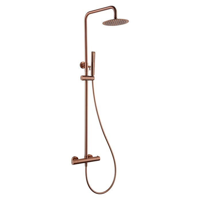 Imex Nápoles Sistema de ducha (Grifo termostático, Oro rosa) | BAUHAUS