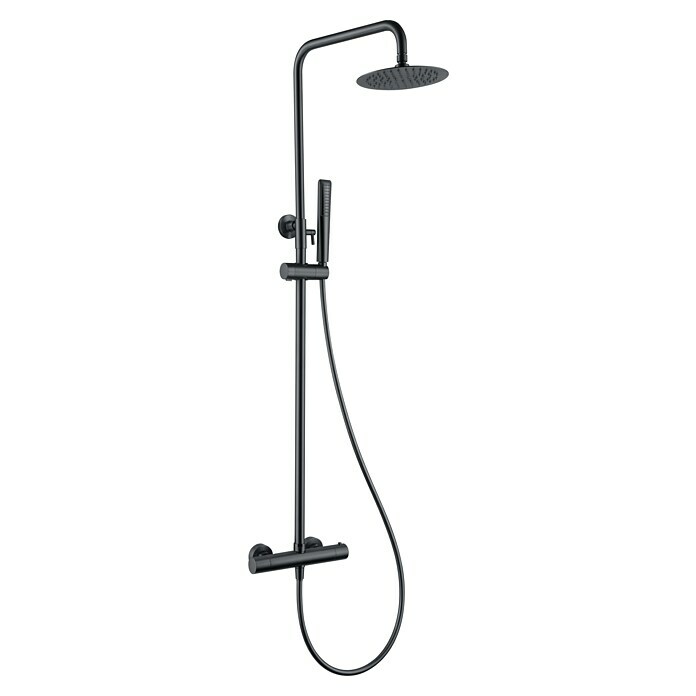 Imex Nápoles Sistema de ducha (Grifo termostático, Black gun) | BAUHAUS