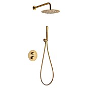 Imex Nápoles Sistema de ducha empotrado (Cartucho del termostato, Oro rosa) | BAUHAUS