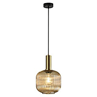 Lámpara colgante redonda (Ø x Al: 20 x 120 cm, Ámbar, E27)
