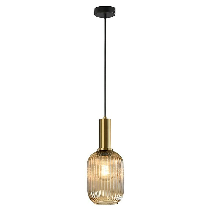 Lámpara colgante redonda Ámbar (Ø x Al: 13 x 120 cm, Ámbar, E27) | BAUHAUS