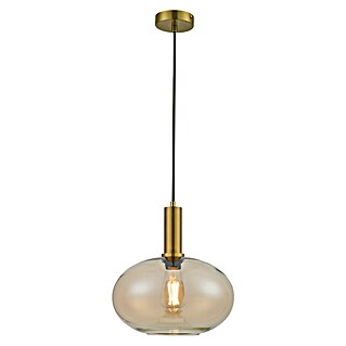 Lámpara colgante redonda (Ø x Al: 30 x 150 cm, Ámbar, E27)