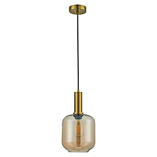 Lámpara colgante redonda (Ø x Al: 20 x 150 cm, Ámbar, E27)