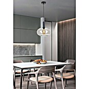 Lámpara colgante redonda (Ø x Al: 30 x 150 cm, Negro, E27) | BAUHAUS