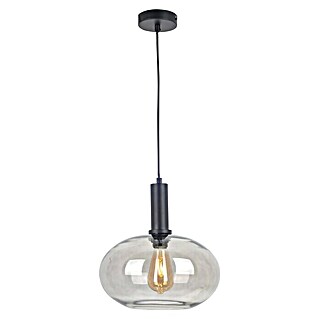 Lámpara colgante redonda (Ø x Al: 30 x 150 cm, Negro, E27)