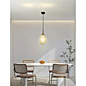 Lámpara colgante (L x An x Al: 15 x 15 x 120 cm, Blanco opal, G9) | BAUHAUS