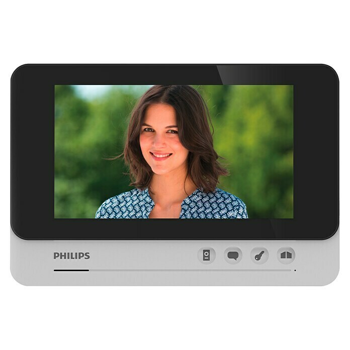Philips Videoportero inalámbrico Lite (800 x 480 píxeles, Gris) | BAUHAUS