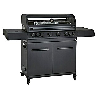 Kingstone KMS Gasgrill Cliff 6500 Beast Black Edition (Grillfläche (B x T): 90,5 x 45 cm, 21 kW, Anzahl Brenner: 6 Stk.)