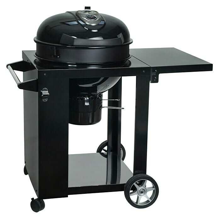 Kingstone Okrogli žar na oglje s pokrovom Sunset  (Premer površine za peko: 55 cm, Črna) | 8304 - Holzkohlegrill QM | ICGA - Grillgeräte | ICG - Grillgeräte / Grillzubehör | IC - Freizeit im Garten | I - Stadtgarten | BAUHAUS