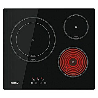 Cata Placa de cocción vitrocerámica TD 6003 BK (L x An: 52 x 59 cm, Número de fogones estándar: 3 ud.)