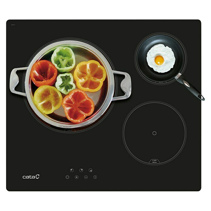 Cata Placa de cocción vitrocerámica TD 6003 BK (L x An: 52 x 59 cm, Número de fogones estándar: 3 ud.) | BAUHAUS