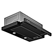 Wiggo Vlakschermafzuigkap WE-D620B-B (Breedte: 59,5 cm, Zwart, Max. afzuigcapaciteit luchtafvoer: 296 m³/u) | BAUHAUS