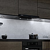 Wiggo Vlakschermafzuigkap WE-D620B-B (Breedte: 59,5 cm, Zwart, Max. afzuigcapaciteit luchtafvoer: 296 m³/u) | BAUHAUS