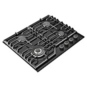 Wiggo Kookplaat Inbouw Gas WH-G634GL-B (Zwart, l x b x h: 60 x 60 x 8,5 cm) | BAUHAUS