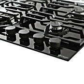Wiggo Kookplaat Inbouw Gas WH-G634GL-B (Zwart, l x b x h: 60 x 60 x 8,5 cm) | BAUHAUS