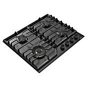 Wiggo Kookplaat Inbouw Gas WH-G634RL(B) (Zwart, l x b x h: 60 x 60 x 8,5 cm) | BAUHAUS