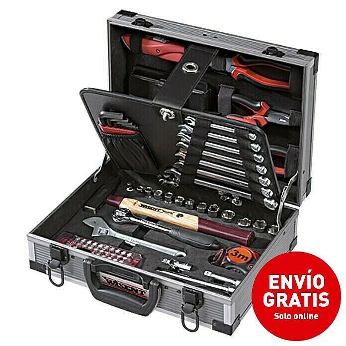Wisent Maletín de herramientas Basic (91 piezas, ⅜'')