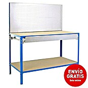 Simonrack Simonwork Banco de trabajo BT2 Ecowork (L x An: 61 x 121 cm, Altura de trabajo: 144,5 cm, Carga soportada: 340 kg, Azul) | BAUHAUS