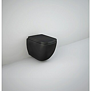 RAK Ceramics Wand-WC Metropolitan Black (Spülrandlos, Spülform: Tief, WC Abgang: Waagerecht, Schwarz, Matt)