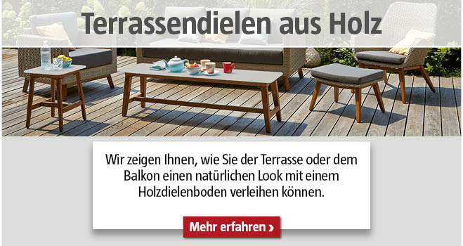 Terrassendielen aus Holz verlegen