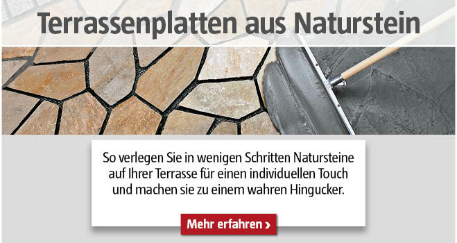 Terrassenplatten aus Naturstein
