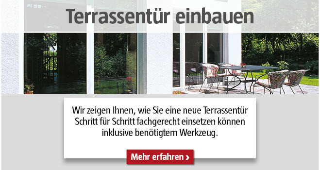 Terrassentür einbauen
