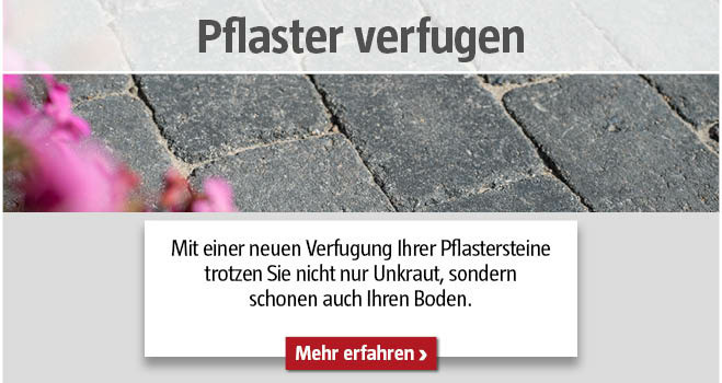 Pflaster verfugen