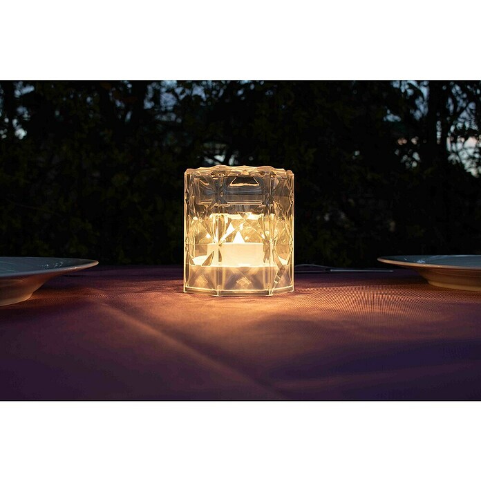 New Garden Lámpara LED decorativa Jack 10 Lux (Translúcido, L x An x Al: 9,4 x 9,4 x 10 cm) | BAUHAUS