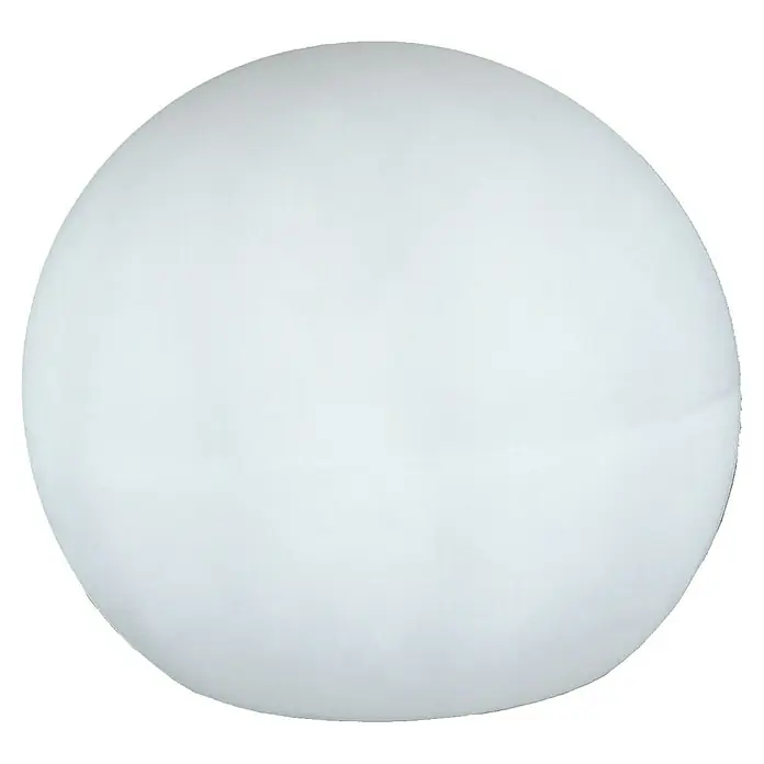 Starlux Bola solar Venus 40 - 0,5 W, 40 cm, RGB, 50 lm - Primer plano de una sola esfera blanca y lisa sobre un fondo negro.