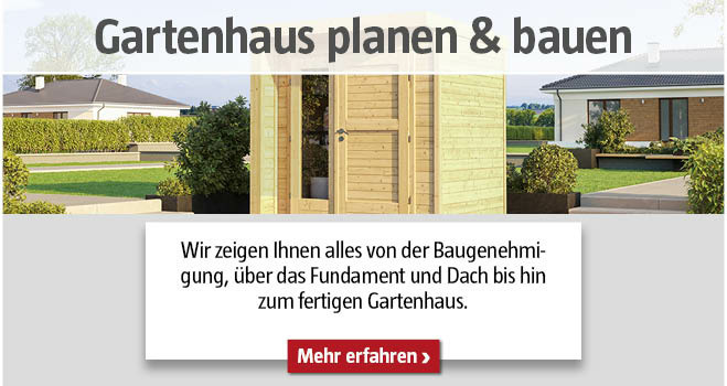 Gartenhaus planen und bauen