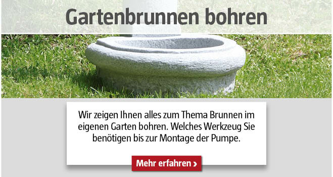 Gartenbrunnen bohren